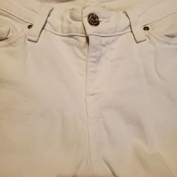 🔥 Kate Spade Play Hooky Broome Street White Skinny Jeans Women's 28 Mid Rise - Picture 9 of 16
